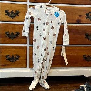 Carter’s NWT White Cookie Print Baby Onesie